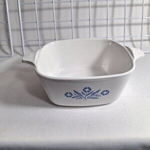 Corning Ware Blue Cornflower Casserole Dish P-43-B 700ml Vintage No Lid